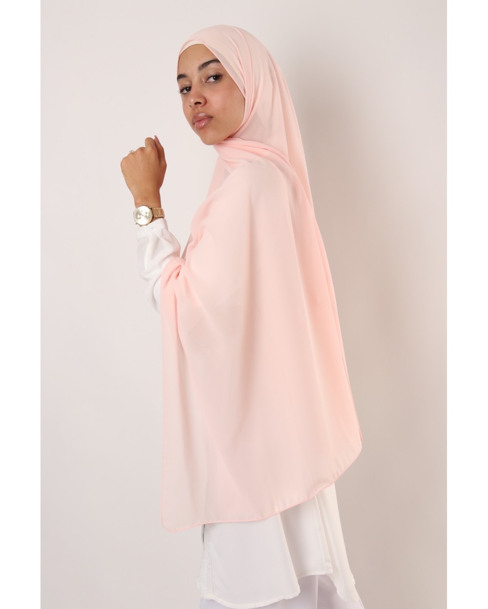 Hijab mousseline rectangle Nissa 175