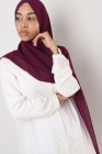 Hijab mousseline rectangle Nissa 175