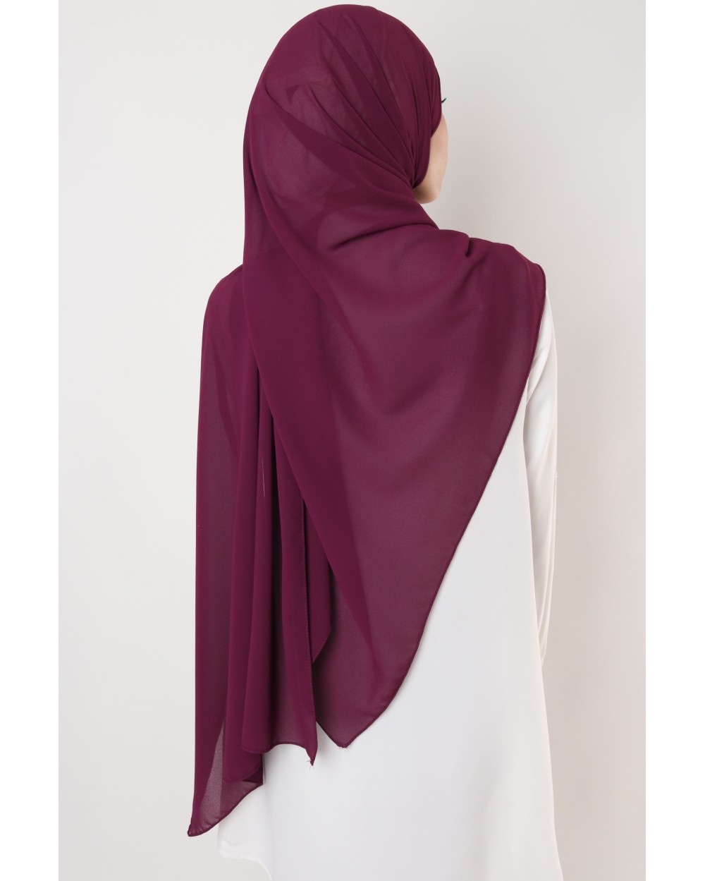 Hijab mousseline rectangle Nissa 175