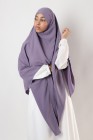 Khimar 2 voiles Jamila microfibre long