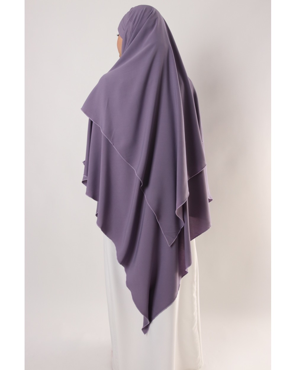 Khimar 2 voiles Jamila microfibre long