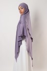 Khimar 2 veiled Jamila microfiber long