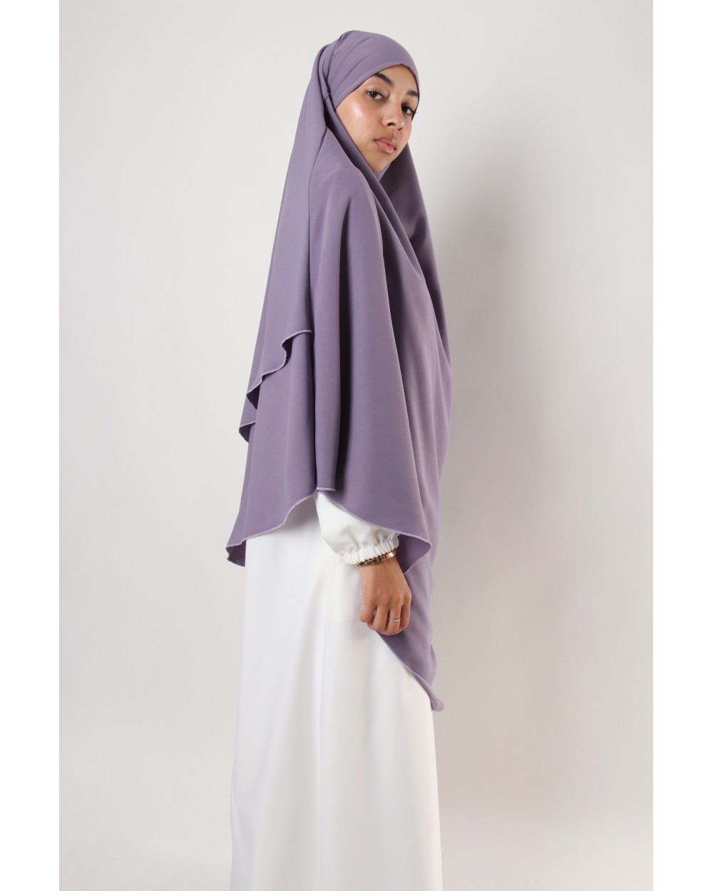 Khimar 2 voiles Jamila microfibre long