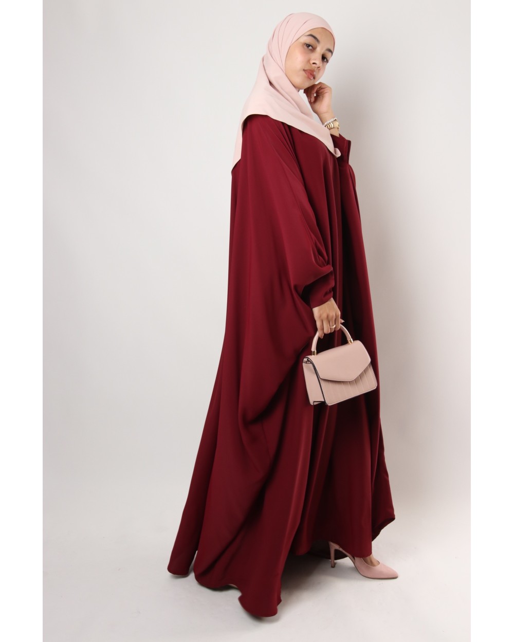 Abaya papillon Soie de médine