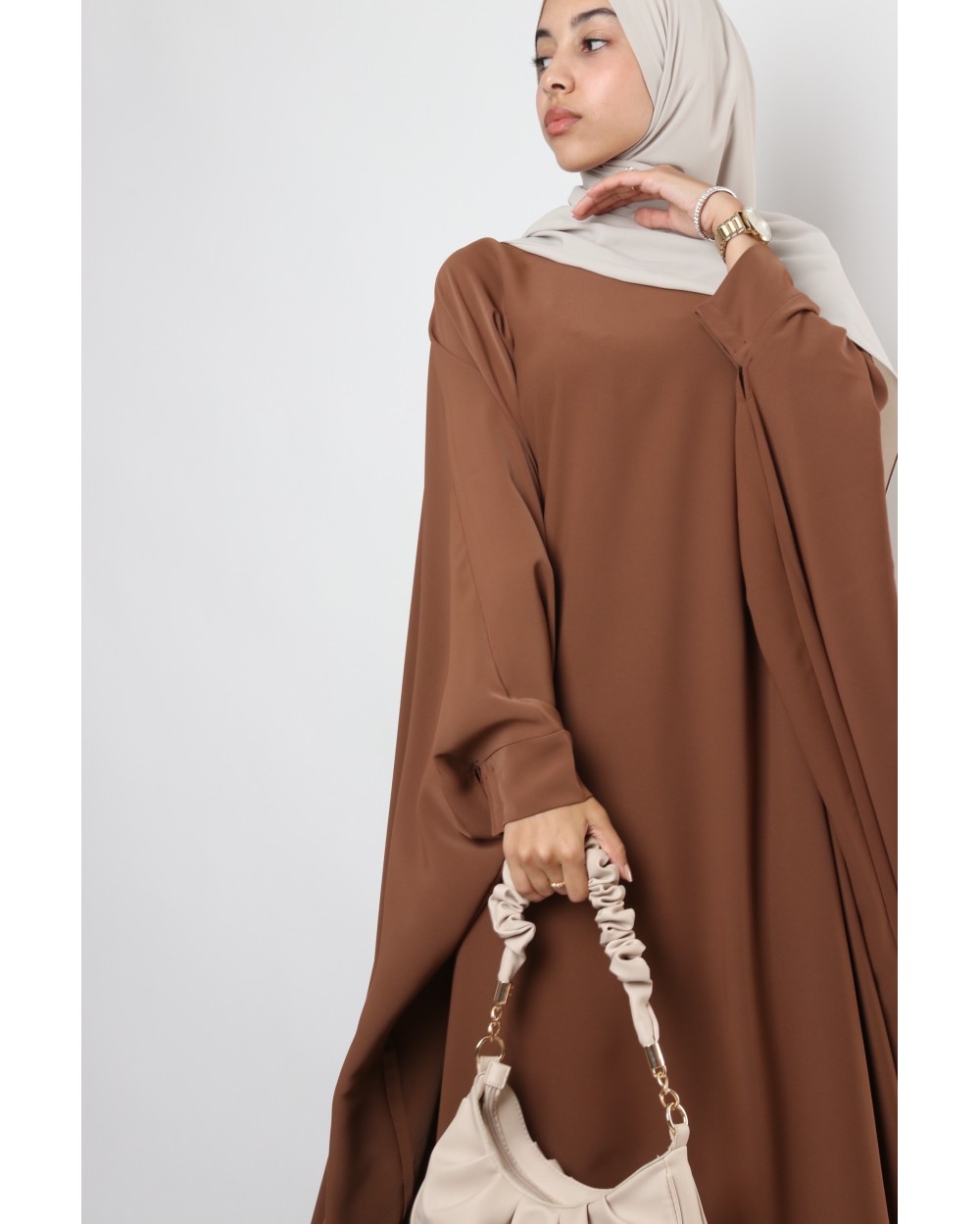 Abaya papillon Soie de médine