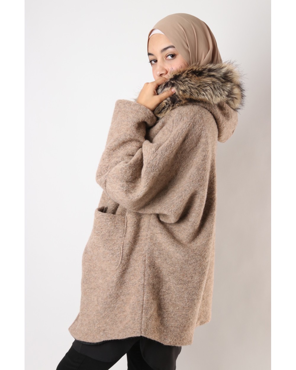Manteau Souheila avec zip capuche