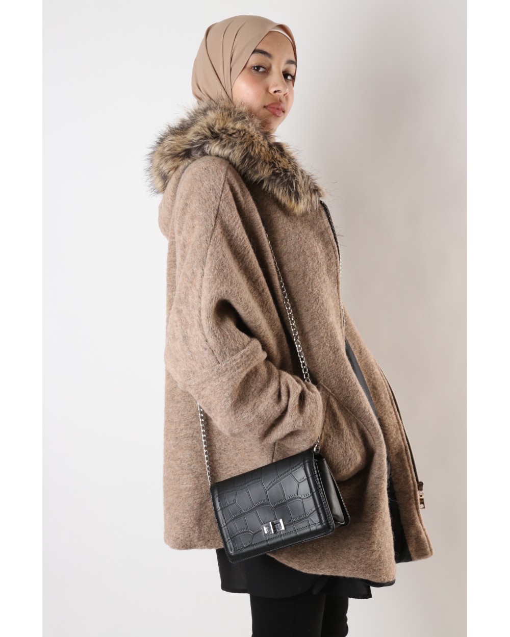 Manteau Souheila avec zip capuche