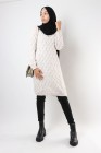 Majda Sweater Dress with V-neck