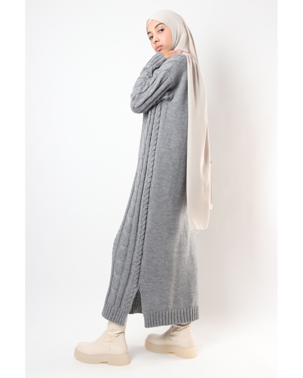 Robe pull Randa torsadée