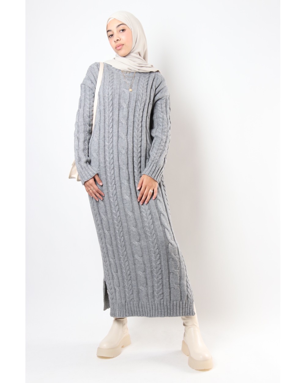 Robe pull Randa torsadée