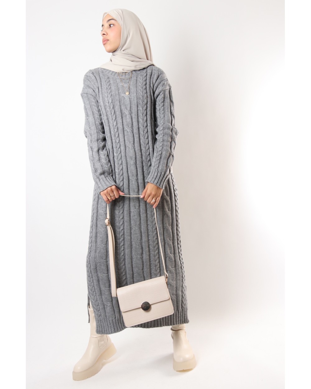 Robe pull Randa torsadée