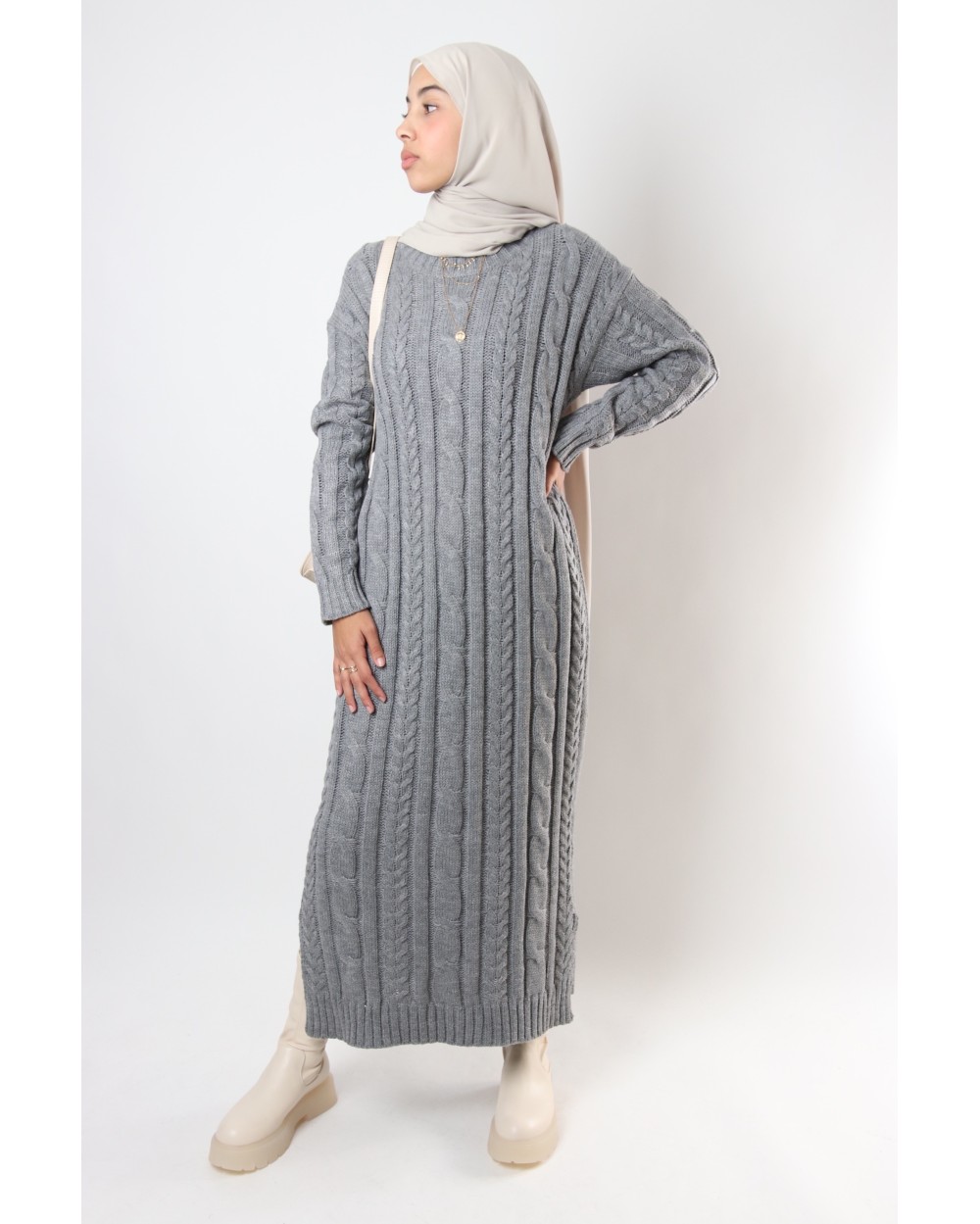 Robe pull Randa torsadée