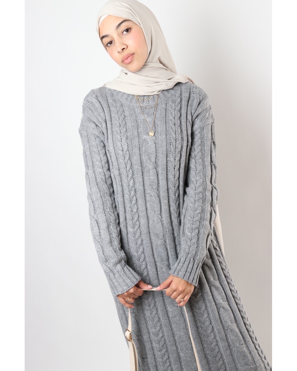 Robe pull Randa torsadée