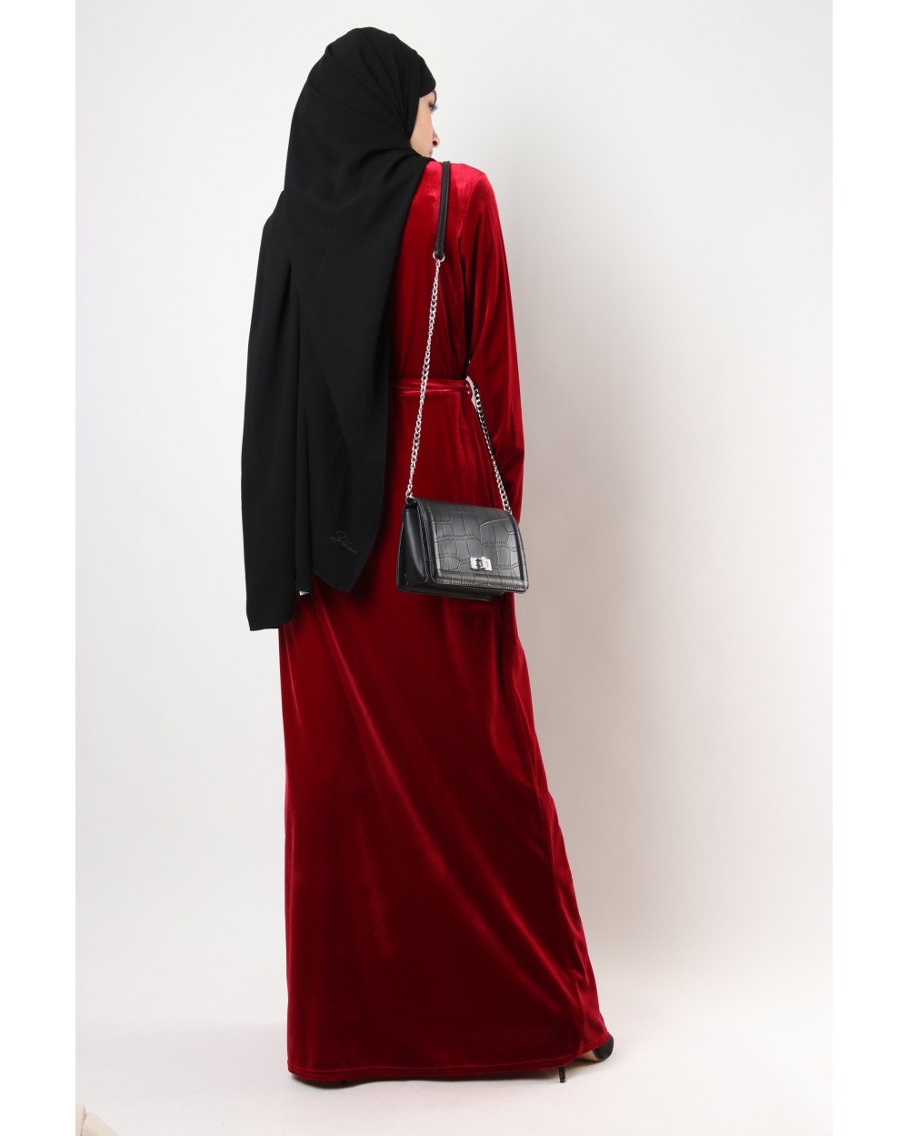 Robe Raphaella cache cœur en velours