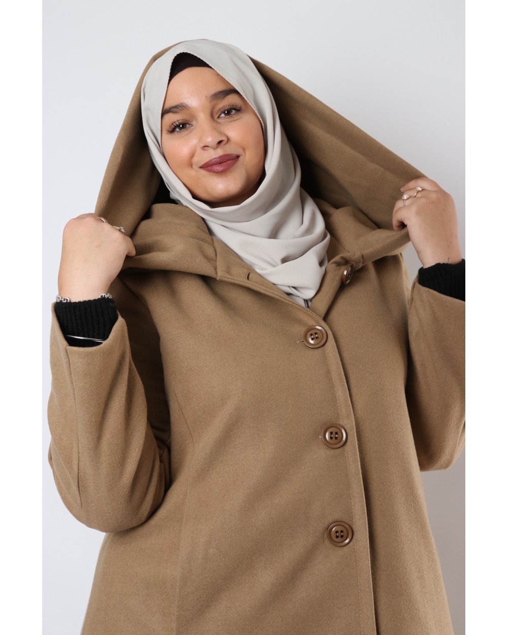 Maxilia hooded coat