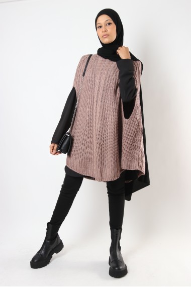Cape Cindy in twisted knit