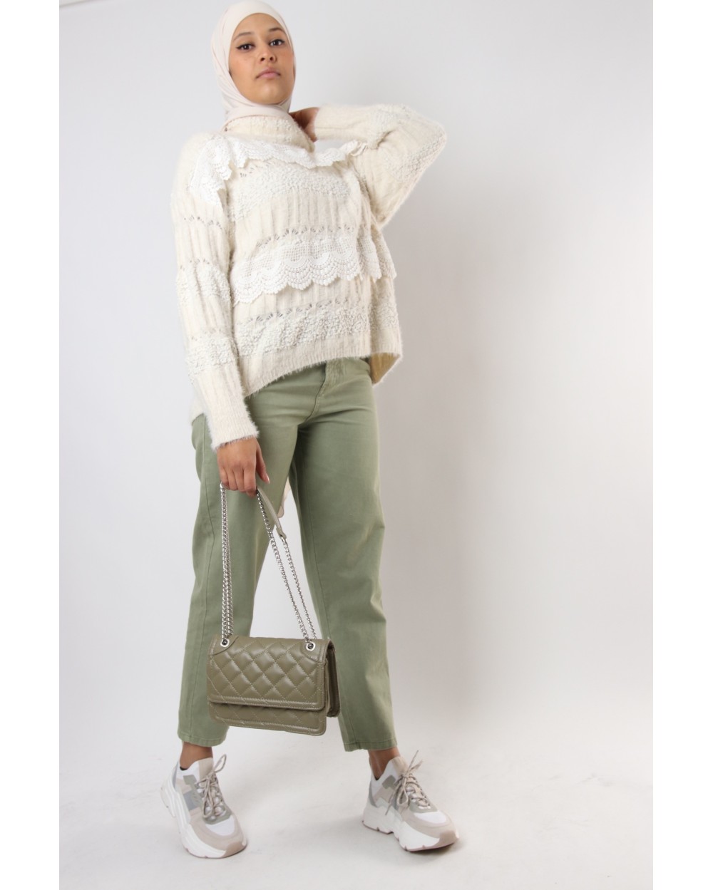 Pull à dentelle Danysia