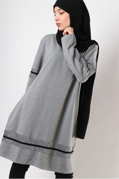 Maxi long STAR sweater with...