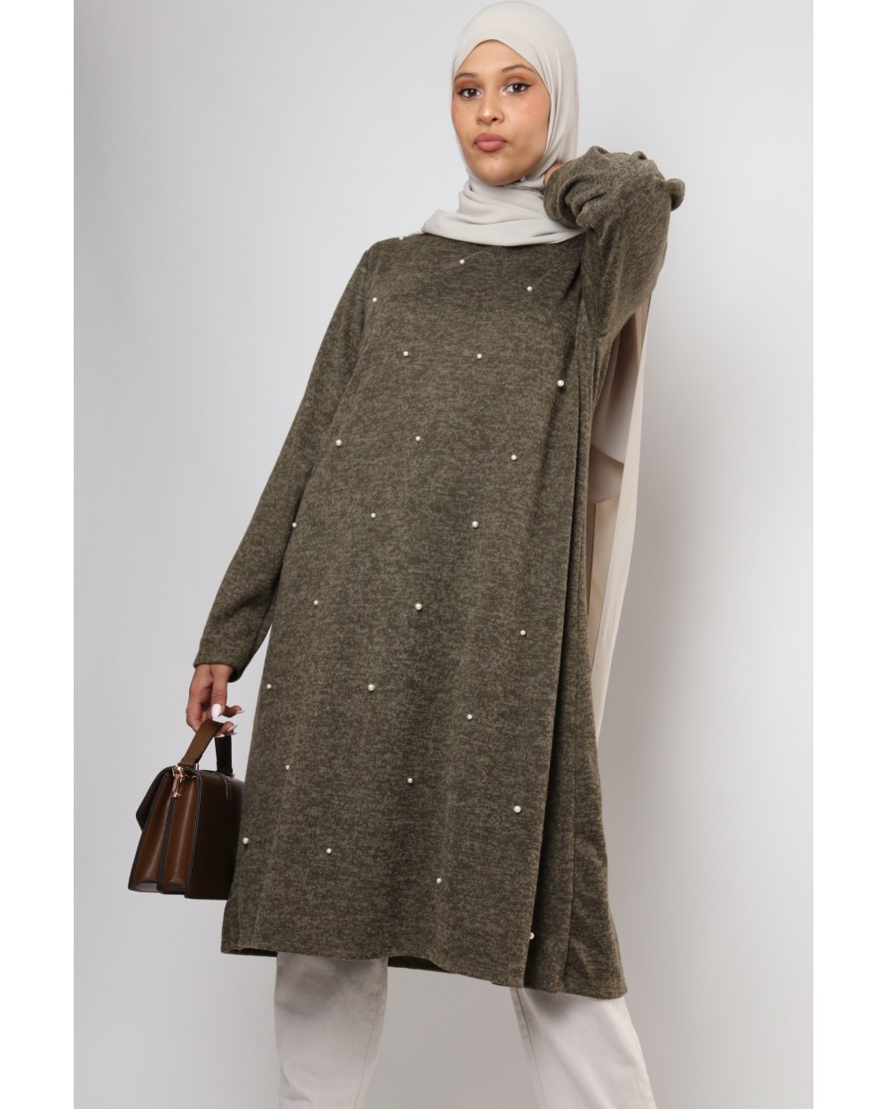 Classic beaded winter tunic