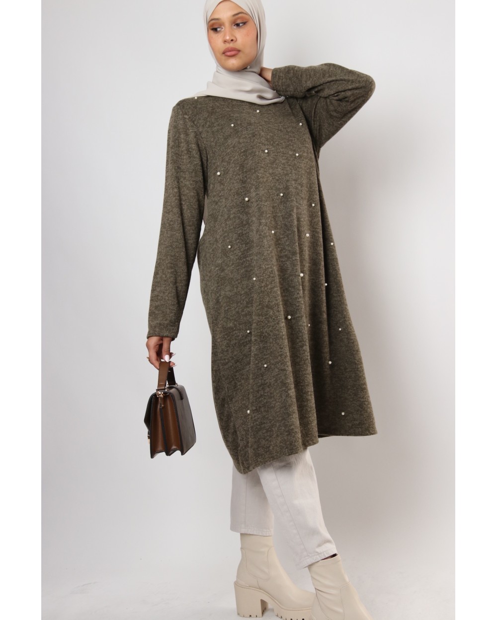 Classic beaded winter tunic