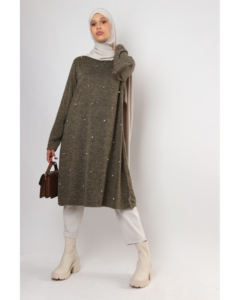 Classic beaded winter tunic