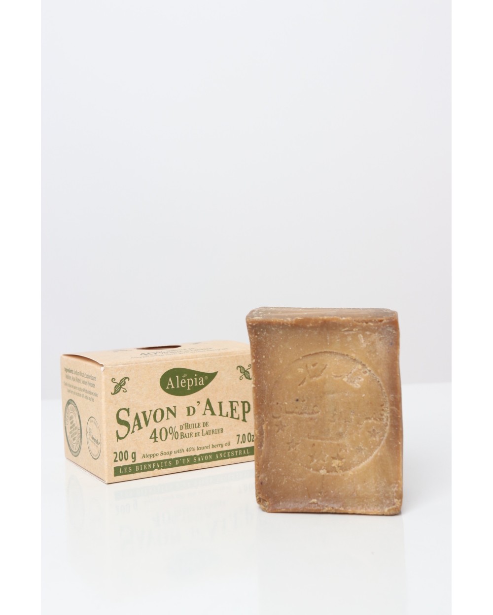 Aleppo soap 40% bay laurel Alepia 7.0 Oz