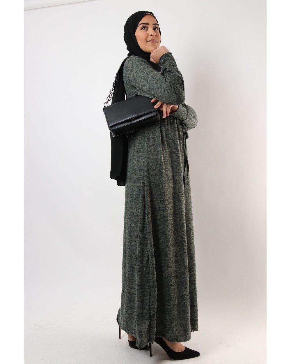 Robe inaya perlée hiver