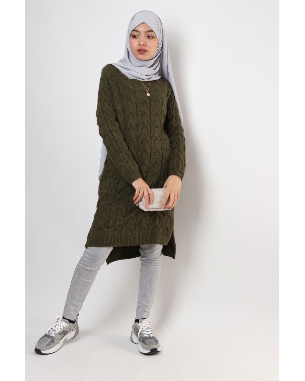 Pull long Majda avec poches