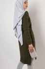 Majda long sweater with pockets