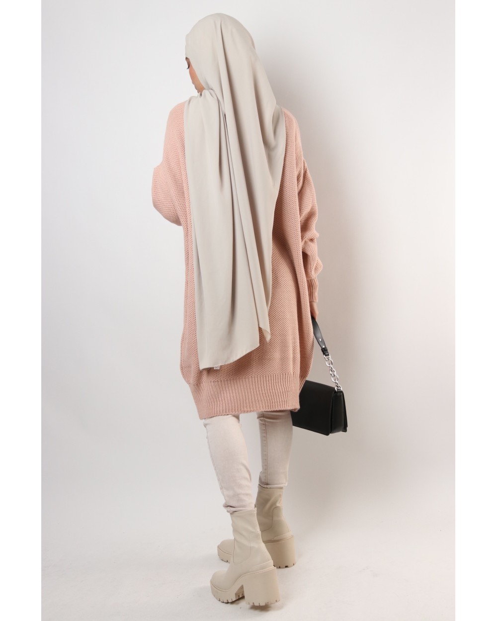 Plicao jumper with puff sleeves