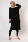 Maxi sweater Raphaella pearl
