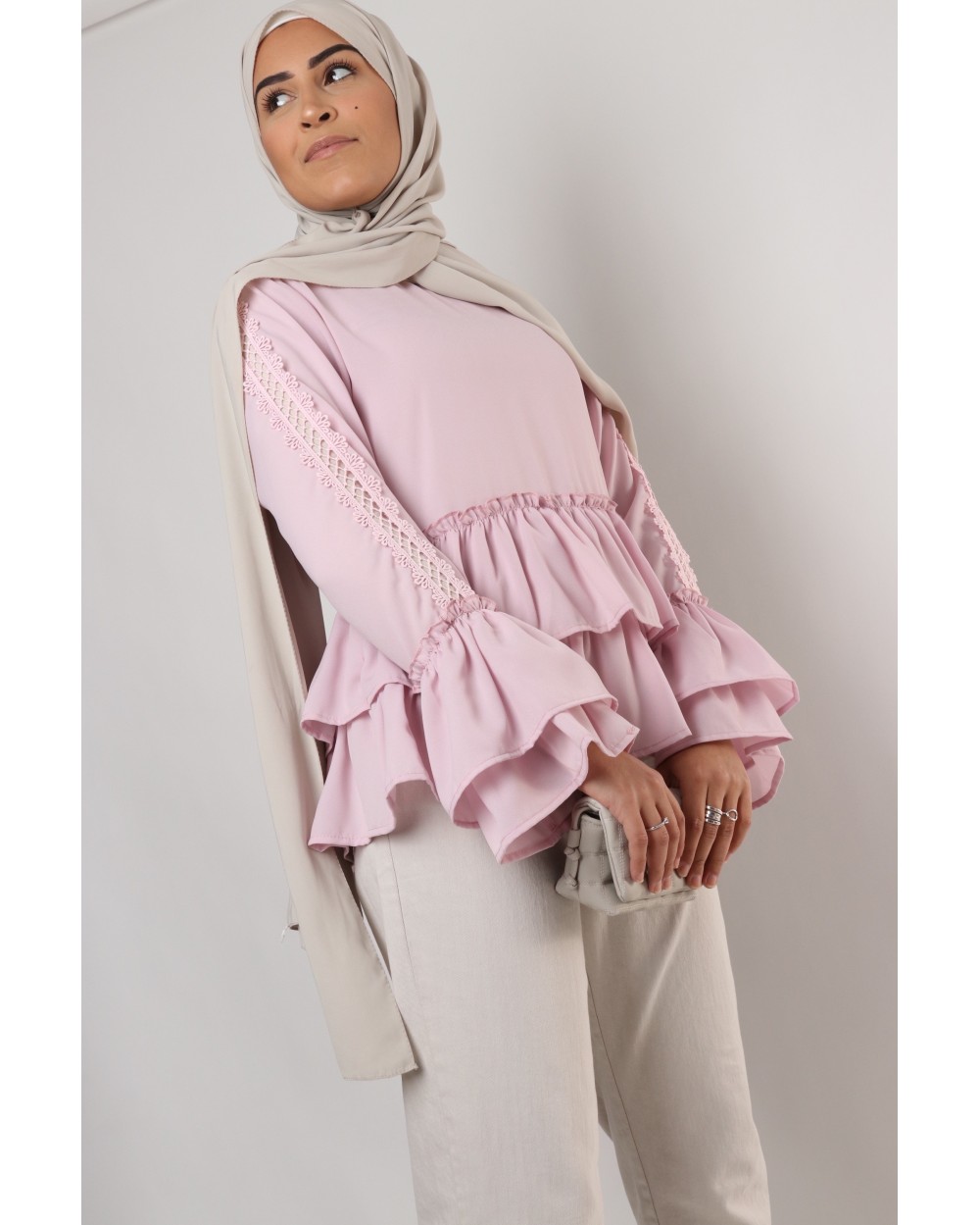 FAVY top with ruffles