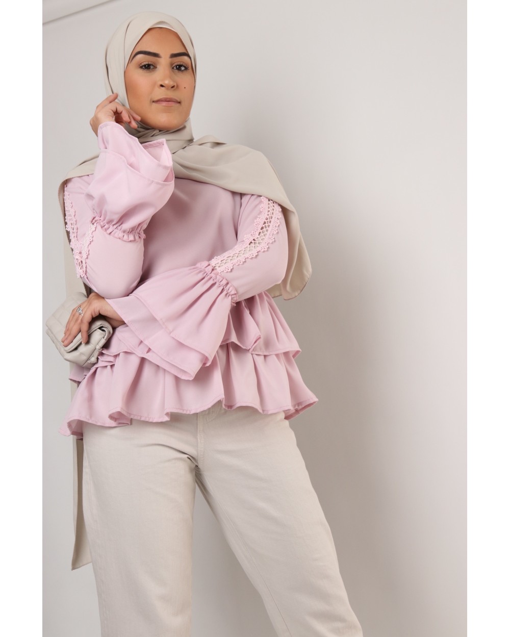 FAVY top with ruffles