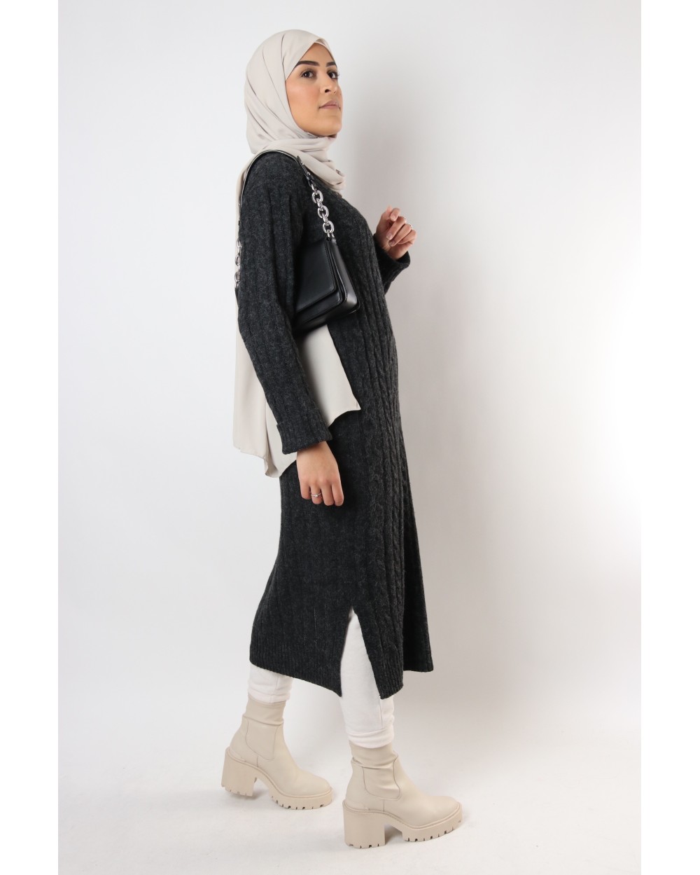 Robe pull Roma avec fentes