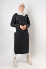 Roma sweater dress with slits