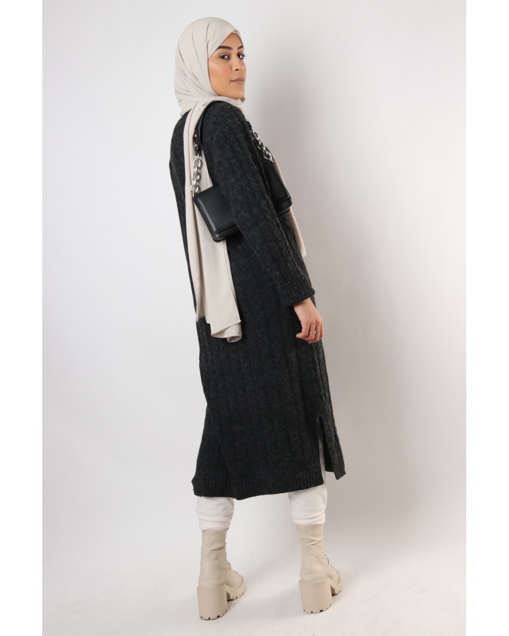 Robe pull Roma avec fentes