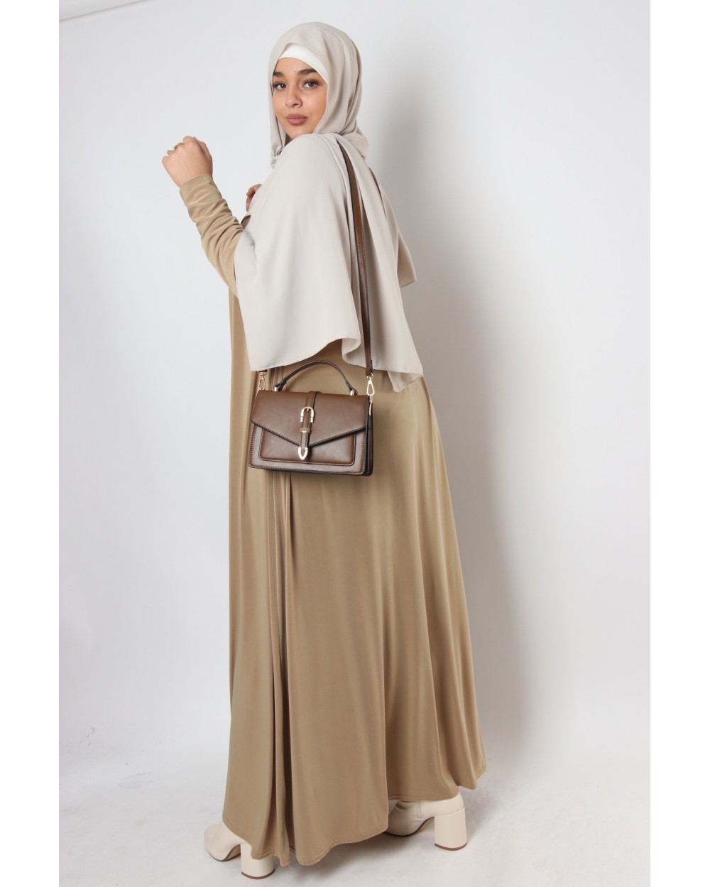 Robe longue jersey premium Chloe