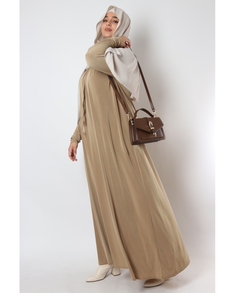 Robe longue jersey premium Chloe