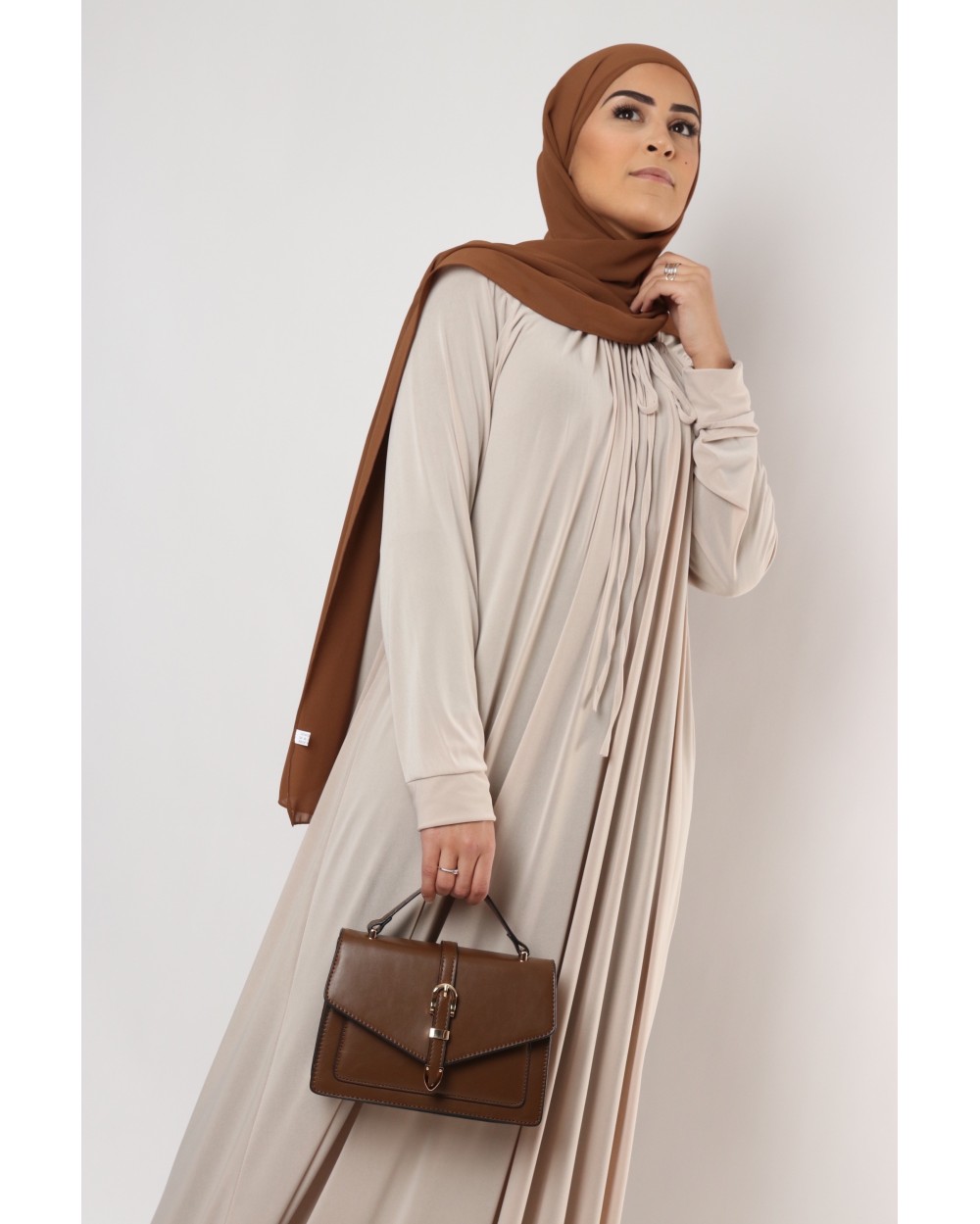 Chloe premium jersey long dress