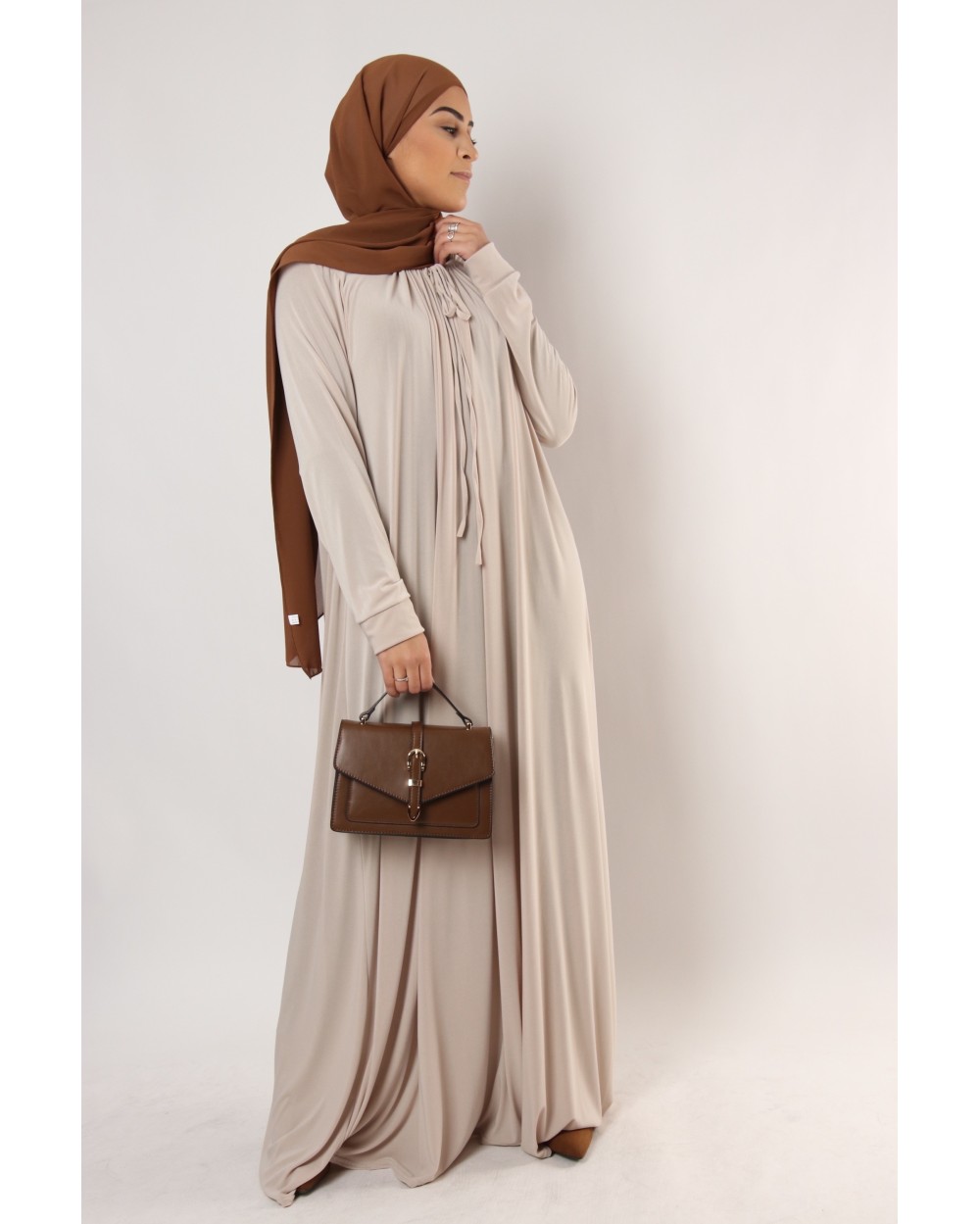 Chloe premium jersey long dress