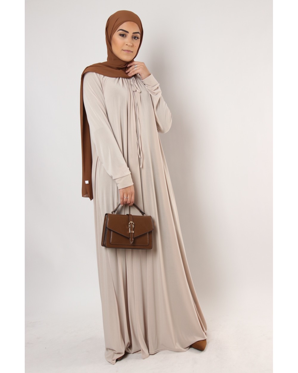 Chloe premium jersey long dress