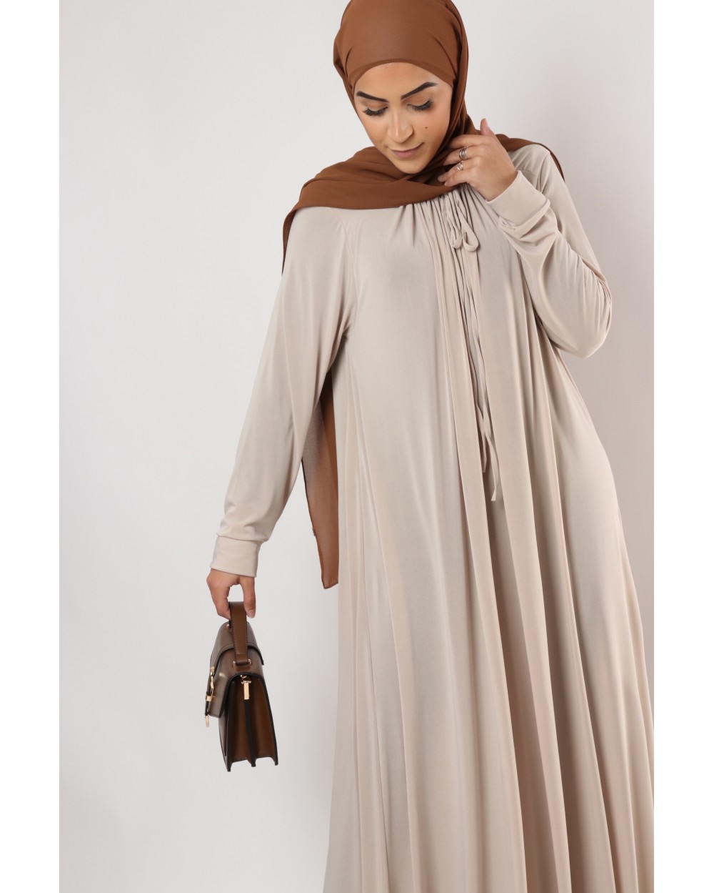 Chloe premium jersey long dress