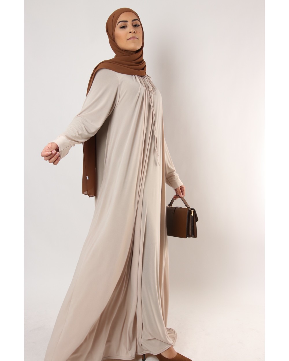 Chloe premium jersey long dress