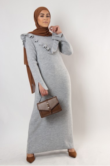Sweater dress with small...