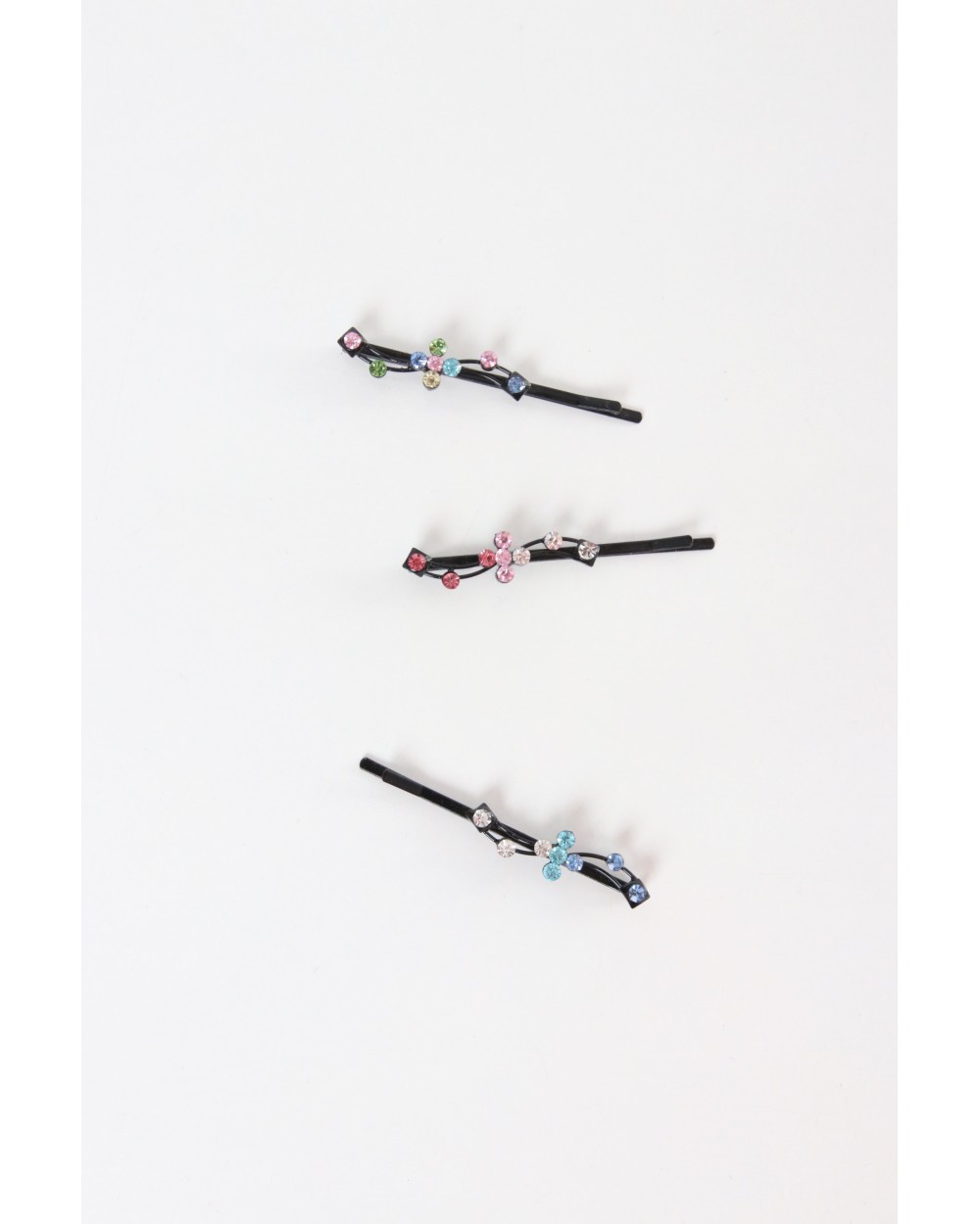 Invisible strass hair clips