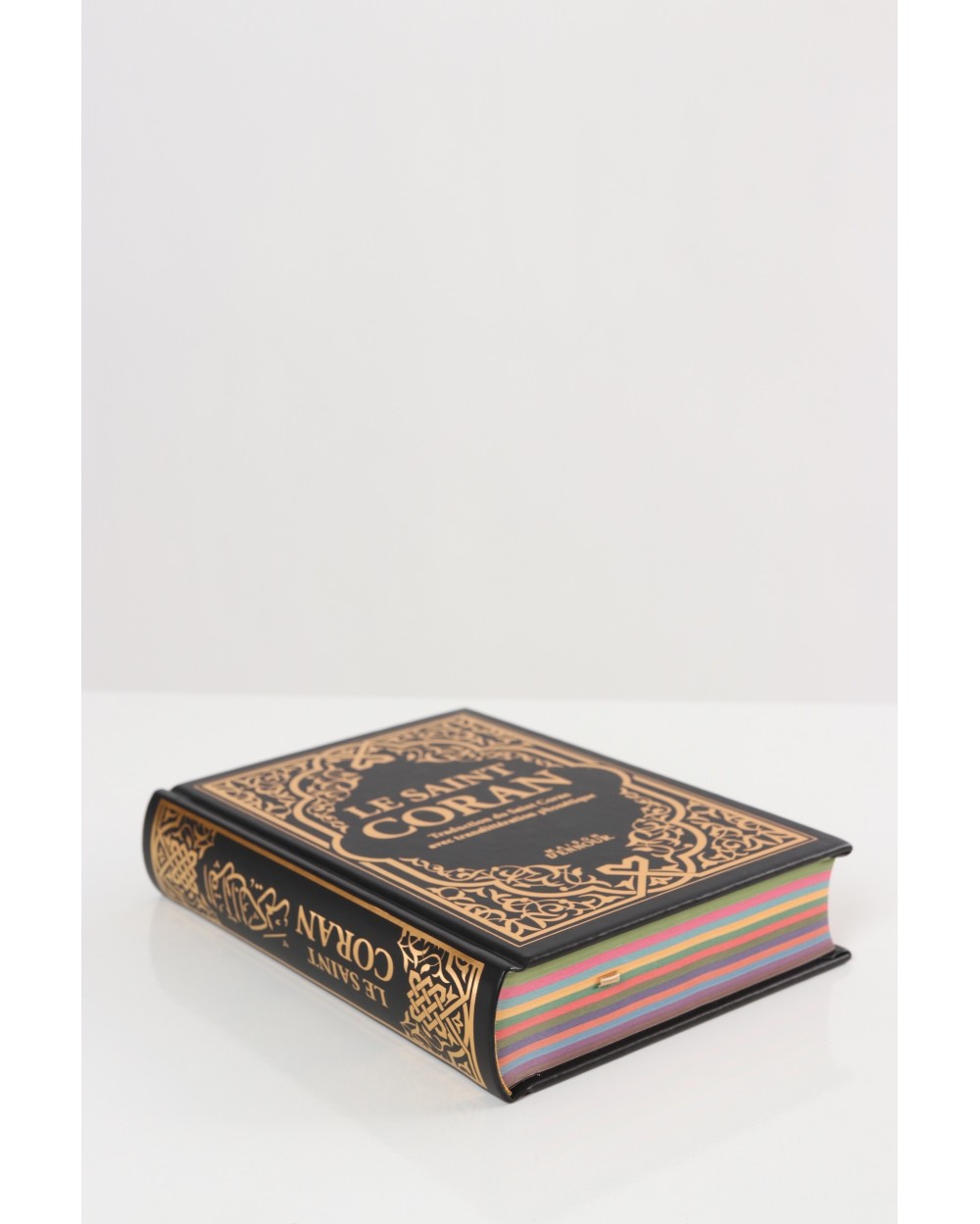 Coran ornement doré - Français Arabe Phonétique