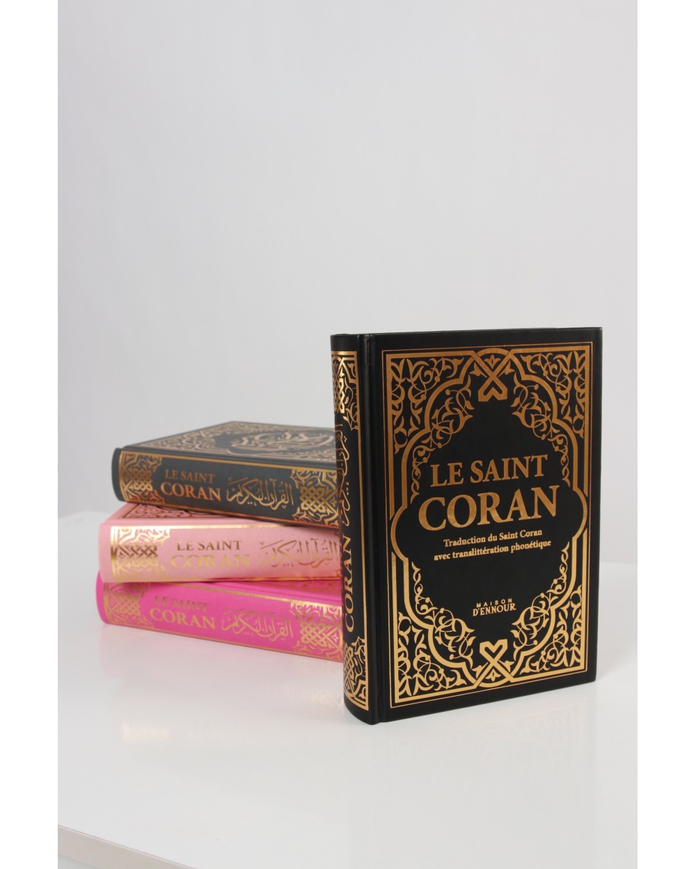 Coran ornement doré - Français Arabe Phonétique