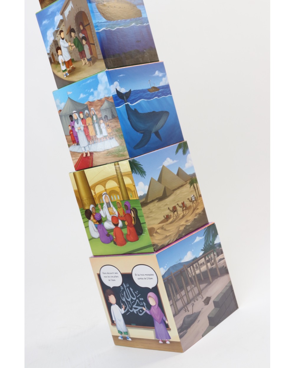 TA'LIM-CUBE - 10 Cubes à Empiler - Apprendre sa religion et l'Arabe