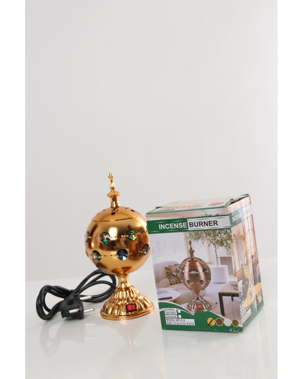 Round electric censer