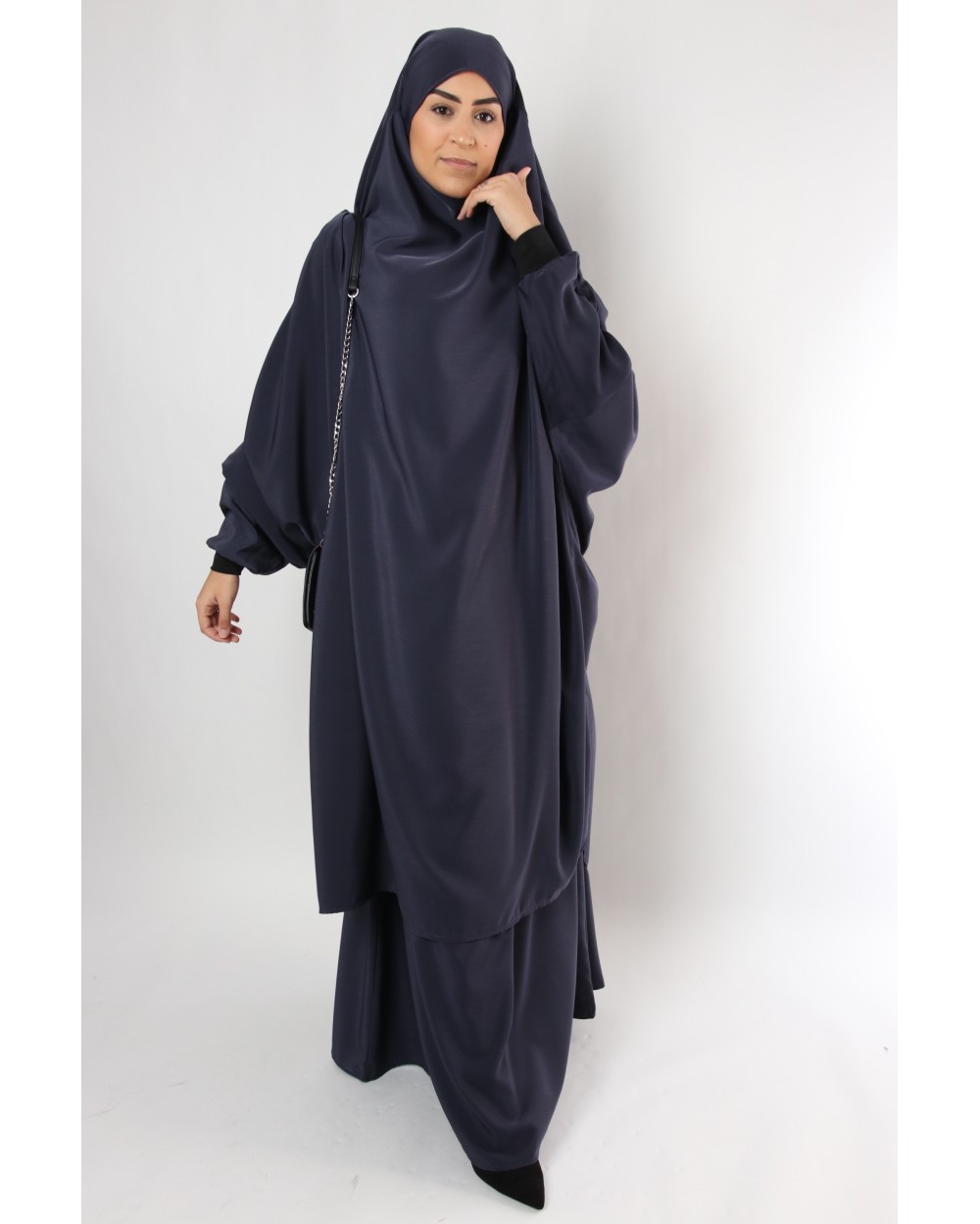 Jilbab Al haya skirt lycra cuff black